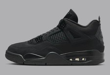 Nike Air Jordan 4 Retro Black Cat Triple Black 2025 Sneaker FV5029-010 Mens 13