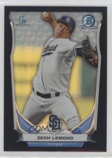2014 Bowman Draft Chrome Black Refractor 72/75 Zech Lemond #CDP64 e5r