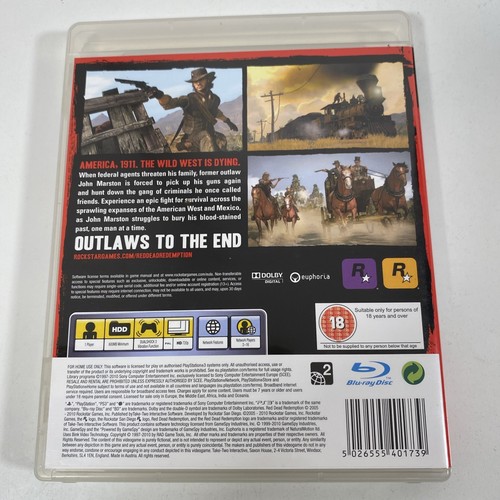 Red Dead Redemption Video Game for Sony PlayStation 3 PS3 RDR Manual & Map - Picture 3 of 6