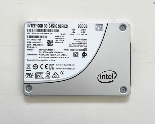 Intel Enterprise SSD 960GB D3-S4510 2.5" SATA - SSDSC2KB960G8 - 99% Health