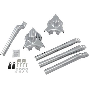 Kuryakyn 7815 Chrome Swingarm Covers/Phantom Covers for 08-17