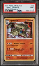 2020 Pokemon SWSH Tyranitar Darkness Ablaze 088/189 Graded PSA 9 Mint Card
