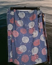 White Stuff Dandelion Faux Wrap Skirt Women's US Size 8 AU Size 12 Side Zipper