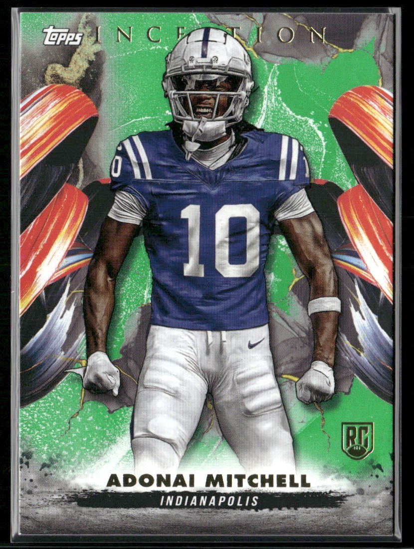 2024 Topps Inception - Adonai Mitchell #174 Green (RC)