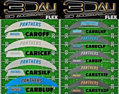 Carolina Panthers 3D Front & Back SpeedFlex Bumpers
