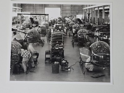 Bell Hurst Assembly Line 47 Helicopters 1962 8x10 Factory Archive Photo Evans