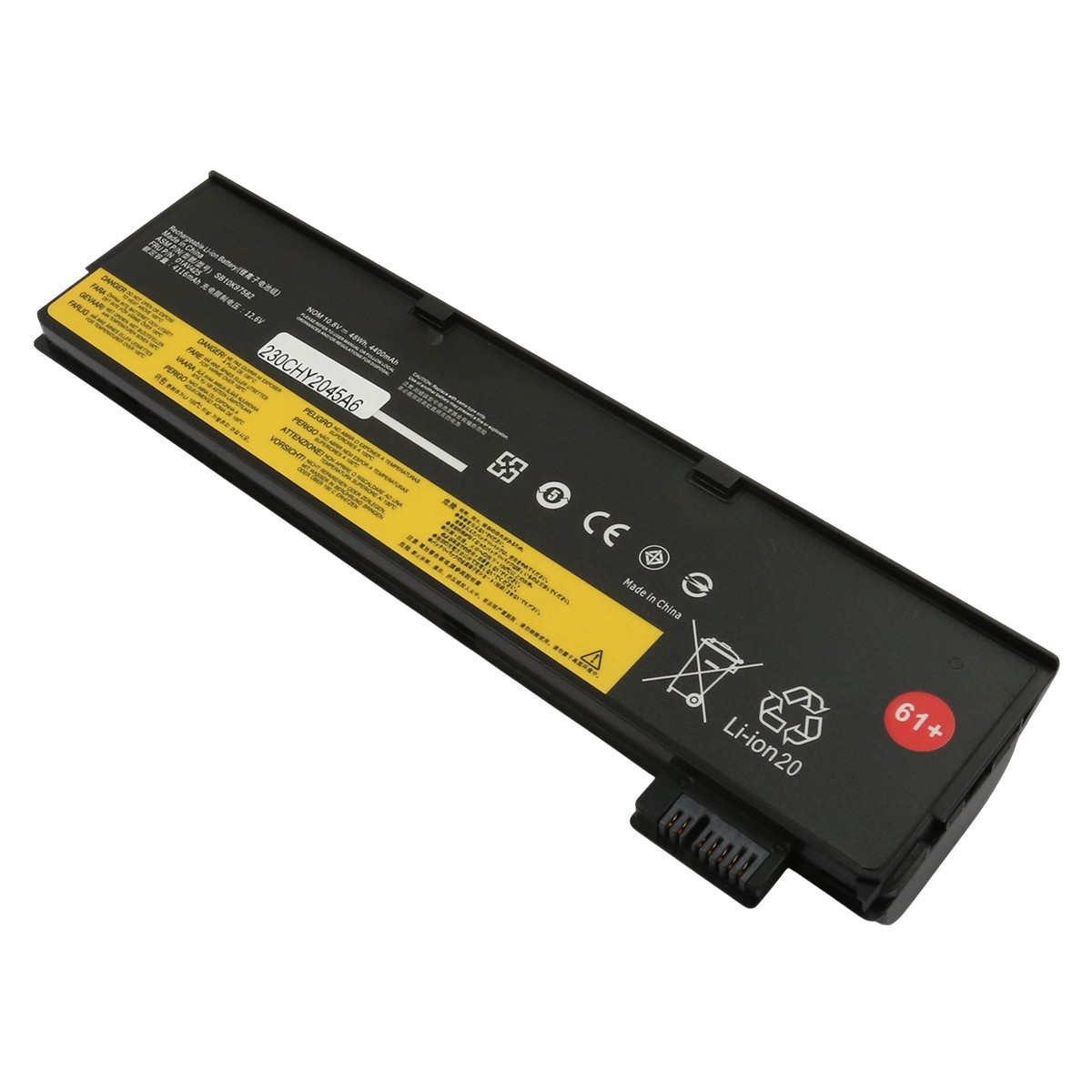 Batterie PC portable ThinkPad T470 T480 de remplacement Avizar accu portable 10.8V 4400mAh noir