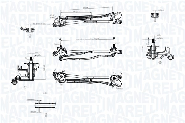 WischergestÄNge Vorne FÜR Nissan Micra III (K12) - Magneti Marelli 085570740010-image