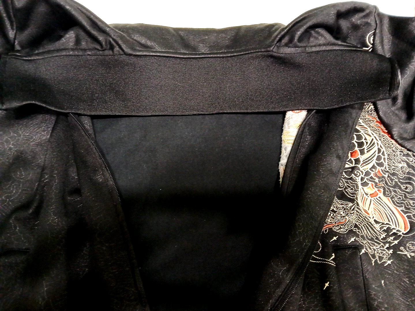 Marc Ecko Cut & Sew Koi Dragon Embroidered Sukajan Track Jacket Mens M Black Y2K image 8