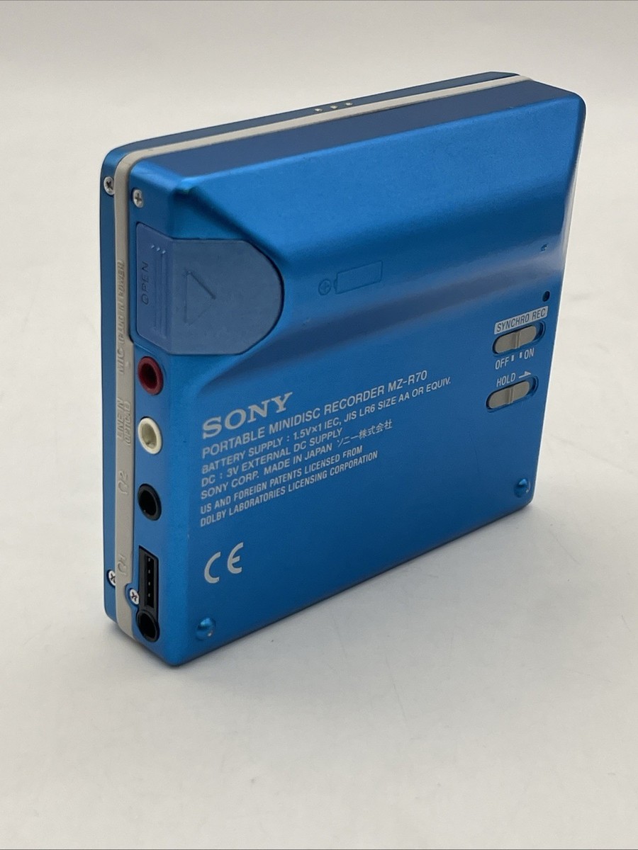 Sony Walkman MZ-R70 MiniDisc Recorder Blue MDLP G-Protection Line