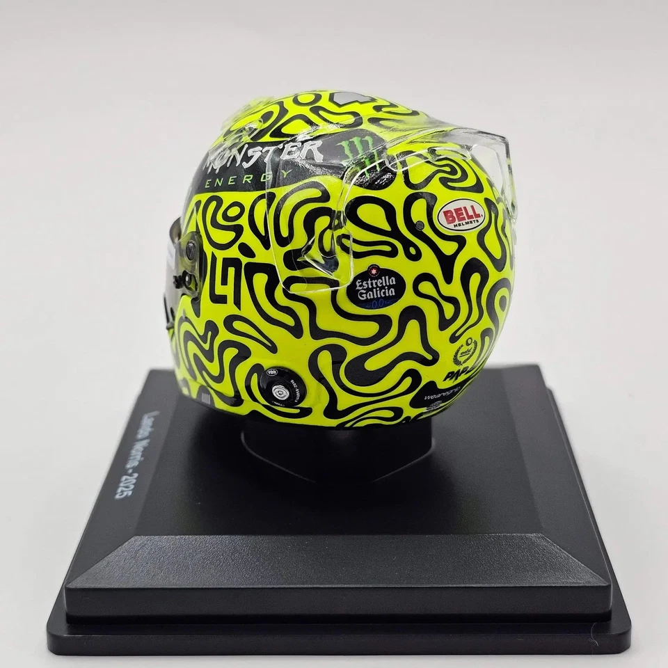 Lando Norris Helmet Winning British Grand Prix and Monaco Grand Prix 2025 in 1/5 - Image 3 of 4