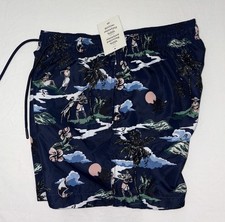 H M PATTERNED SWIM TRUNKS SHORTS SIZE SMALL
