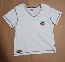 Vintage Disney Store Mickey Mouse T Shirt UNISEX L White 100 Cotton