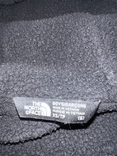 Boys The North Face Fleece Lined Dryvent Jacket Black Gray XS 6 - Afbeelding 3 van 14