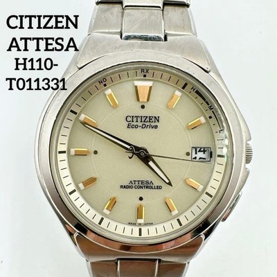 Citizen Attesa Eco Drive Titanium Watch H110-T011331 Tested Solar