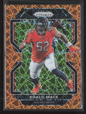 2021 Panini Prizm #163 Khalil Mack Lazer Chicago Bears (Q)