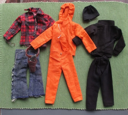 Vintage Gi Joe Outfits / Clothes 60's 70's With Holster and Revolver