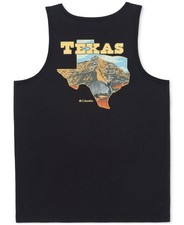 COLUMBIA Texas Graphic Tank Top sz L Large Armadillo Black Chalk