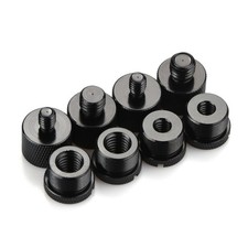 8X Mic Thread Screw Adapter Set 3/8 Female To 5/8 Male, 5/8 Female To 1/4 Male