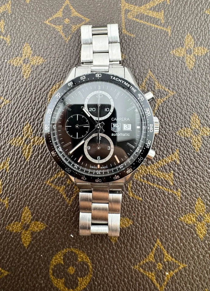 TAG Heuer Carrera Calibre 16 Day-Date Automatik Calibre 16 schwarzes Zifferblatt Swiss Made - Bild 3 von 4