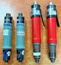 LOT OF 4 (2)ASG HP40 PNEUMATIC SCREWDRIVER(2) DRIVER AIR #19 UNTESTED PARTS