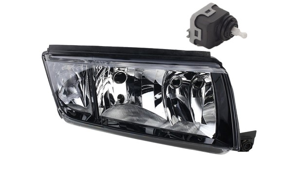 Scheinwerfer Kompatibel Zu Skoda Fabia 6Y 09/99-03/08 H7 H3 Rechts M. Stellmotor-image
