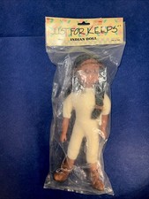 Native American Indian Girl Craft Doll 13 Vintage Just For Keeps NEW SEALED