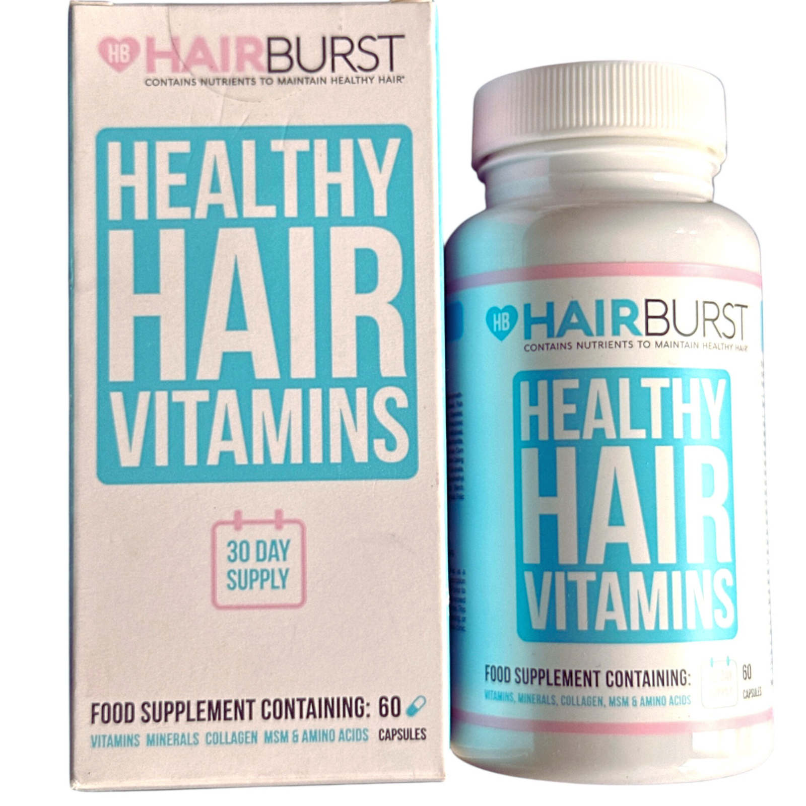 HAIRBURST Healthy Hair Vitamins High Quality 60 Capsules Hair Growth