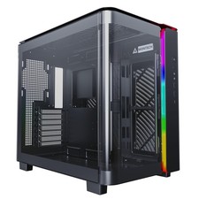 Montech KING Dual-Chamber ATX Mid-Tower PC Case with Curved Tempered Glass