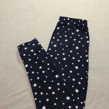 Womens Leggings L Celestial Star Lounge Athleisure Gymwear Running Workout Blue