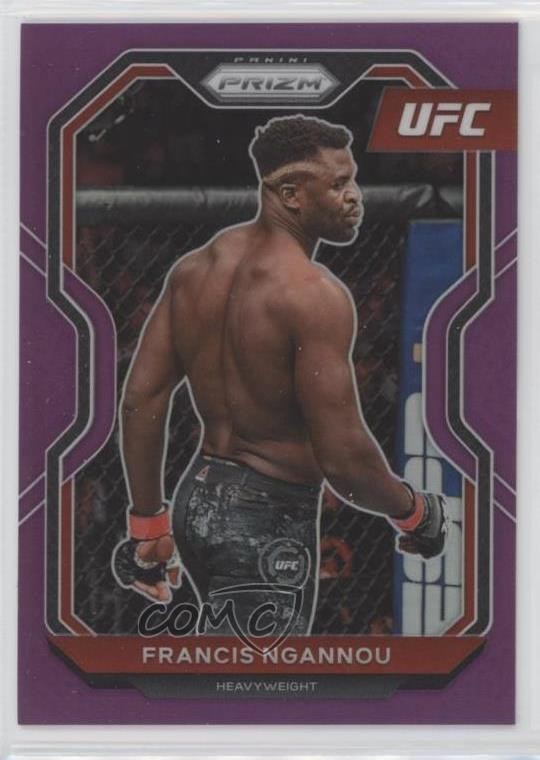 2021 Panini Prizm UFC Purple Prizm 4/149 Francis Ngannou #52 16ls