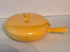 Fiestaware Vintage Yellow 9" French Casserole Fiesta USA 1930’s Serving Handle