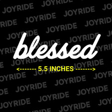 Blessed Sticker Decal Jdm Car Lowered Stance Drift Slammed Racing Christian Race