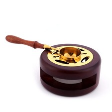 Seal Wax Melting Furnace Tool, Rose Wood Wax Seal Warmer with Melting Spoon K...