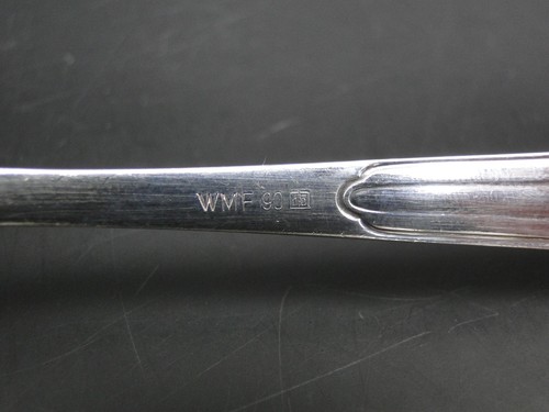 WMF Salatbesteck Fächermuster Modell 900 versilbert Jugendstil L: 14,5 cm klein - Picture 7 of 8