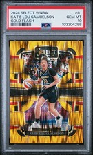 2024 Select WNBA #81 Katie Lou Samuelson Gold Flash Prizm /10 PSA 10 GEM MINT