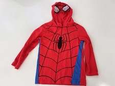 Kids Spiderman Zip Up Sweater Jacket Size 8