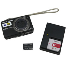Sony Cyber-shot DSC-W170 10.1MP Digital Camera 5x Zoom Charger 4GB Memory Card
