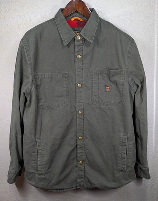 Walls Canvas Bandera Duck Jacket Men's L Walls JacShirt Lined Duck Snap Jacket