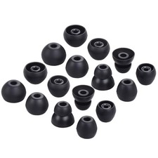 Replacement Eartips Silicone Earbuds Tips Buds Ear Set Accessories for Black