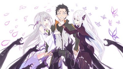 Echidna Re Zero Me Satella Emilia Subaru Anime Playmat Desk Mat 24x14in