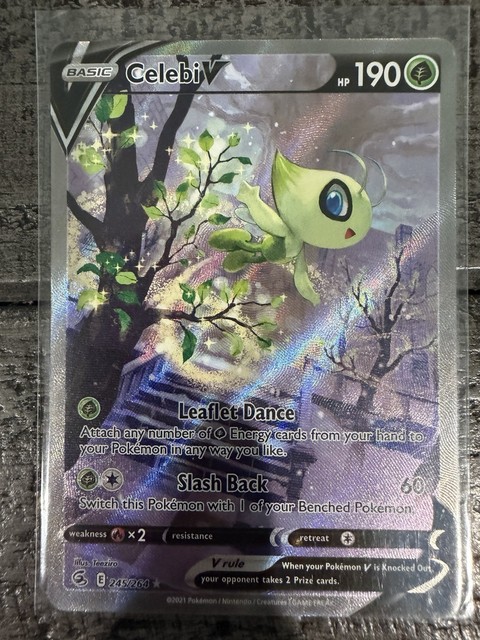 Celebi V (Alternate Full Art) 245/264 Swsh08: Fusion Strike Holo