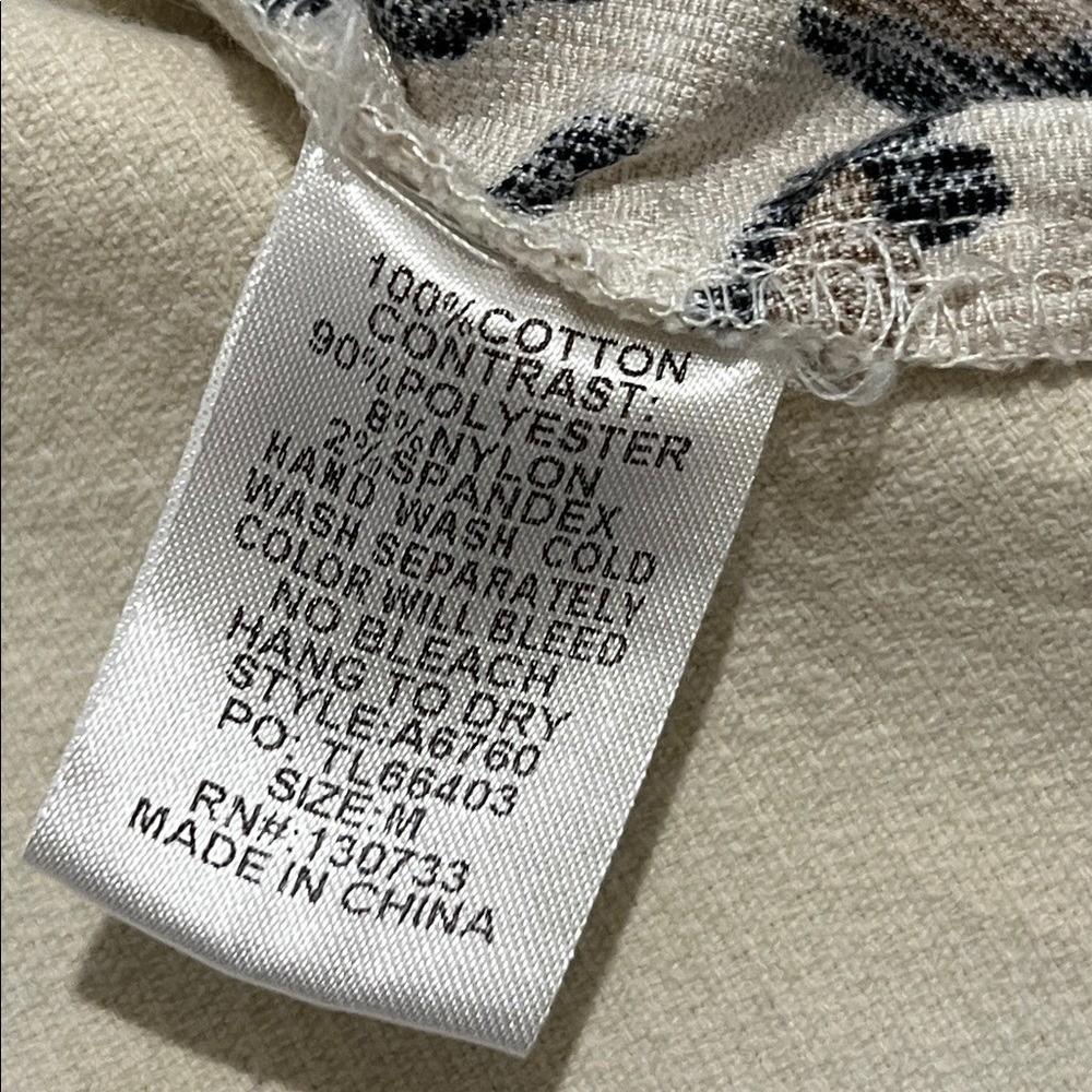 Umgee Women's Leopard Patchwork Button Down Top S… - image 13