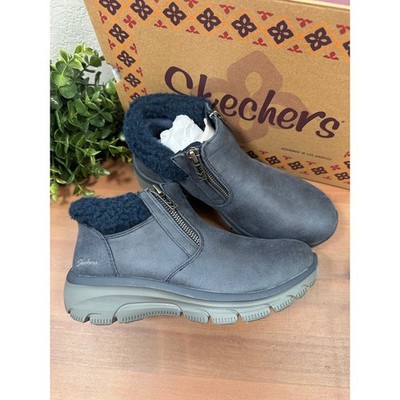 Skechers Social Mode Easy Going Water Repellent Vegan Ankle Boots Size 5.5