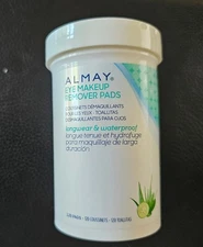 Almay Longwear & Waterproof Eye Makeup Remover Pads - 120 Count - New / Sealed