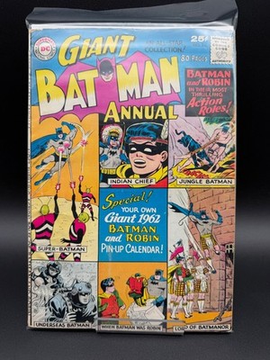 Giant Batman Annual No.2 1962 Comic Book VG Condition Collectible DC Comics Vint