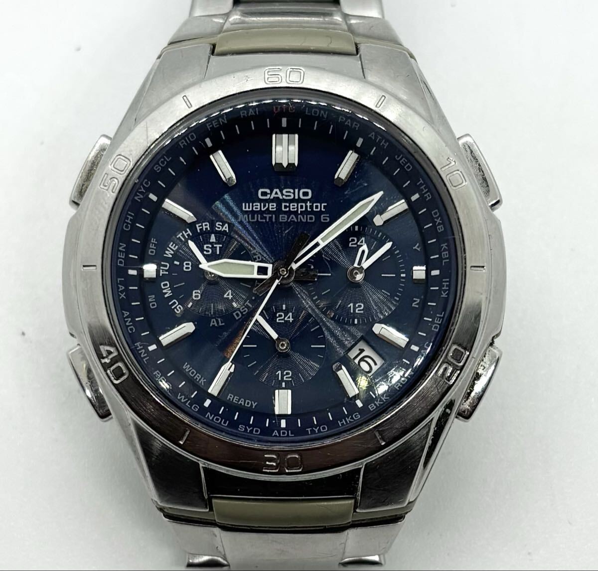 Working Casio Wave Ceptor Multi Band 6 Tough Sola… - image 1