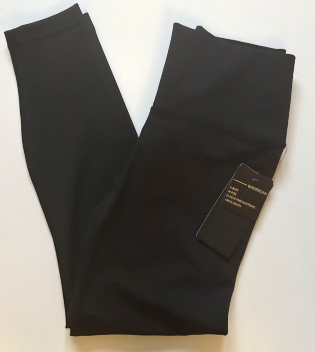 90 Degree By Reflex Wonderlink Hi Rise Ankle Leggings Supportive Black Sz L NEW