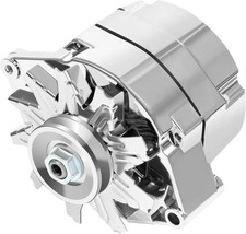 Automotive Alternator Chrome for 120Amp 1 Wire Self Exciting Street Rod GM 305 3