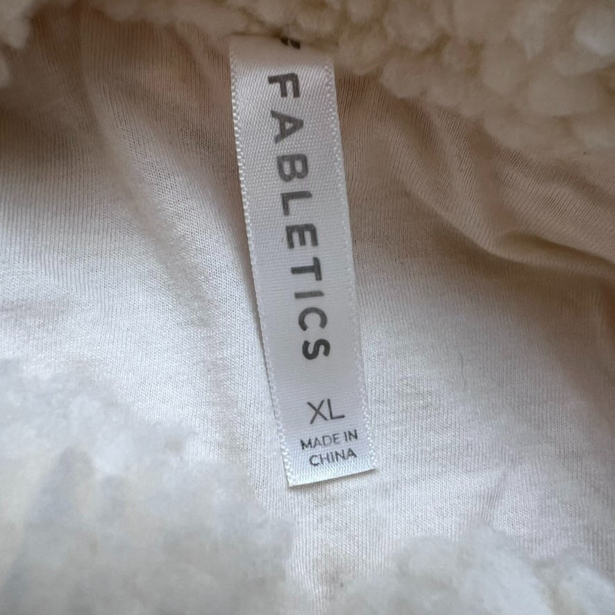 Fabletics Nelly Half Mixed Media Half Zip Sherpa … - image 3